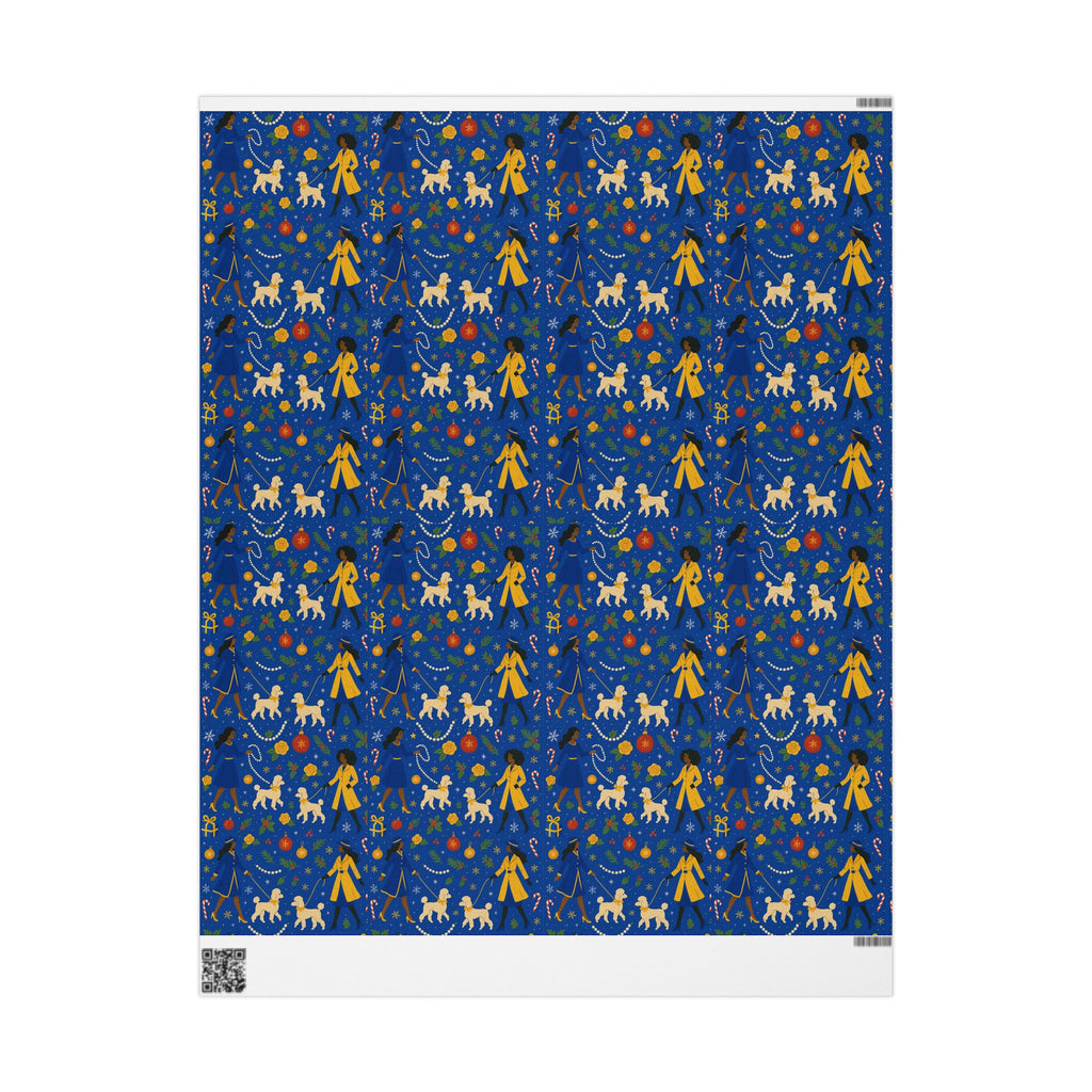 Divine 9 Celebration— Pretty Poodle festive wrapping paper