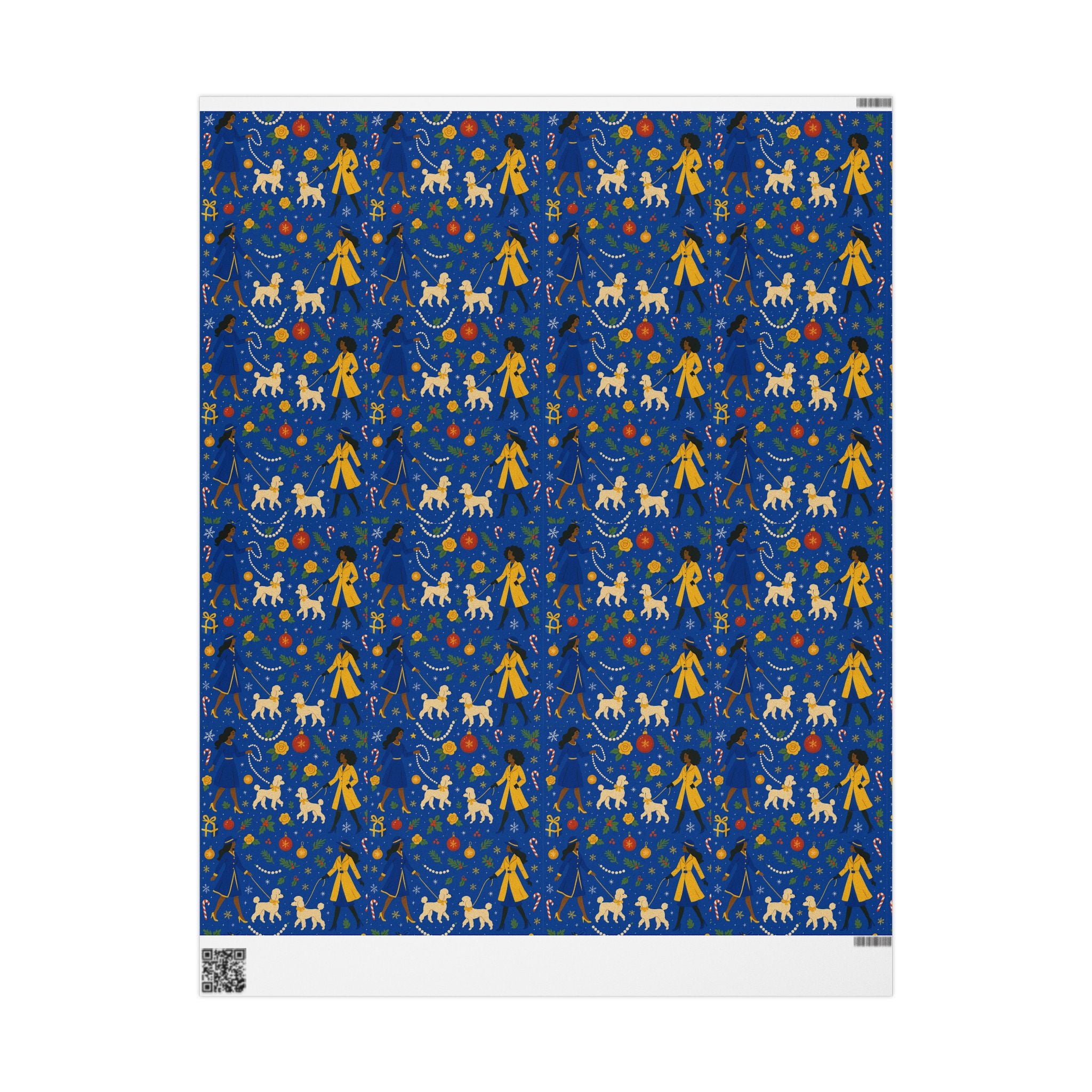 Divine 9 Celebration— Pretty Poodle festive wrapping paper