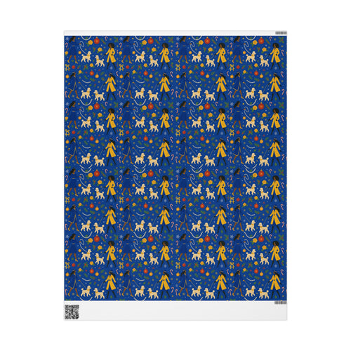 Divine 9 Celebration— Pretty Poodle festive wrapping paper