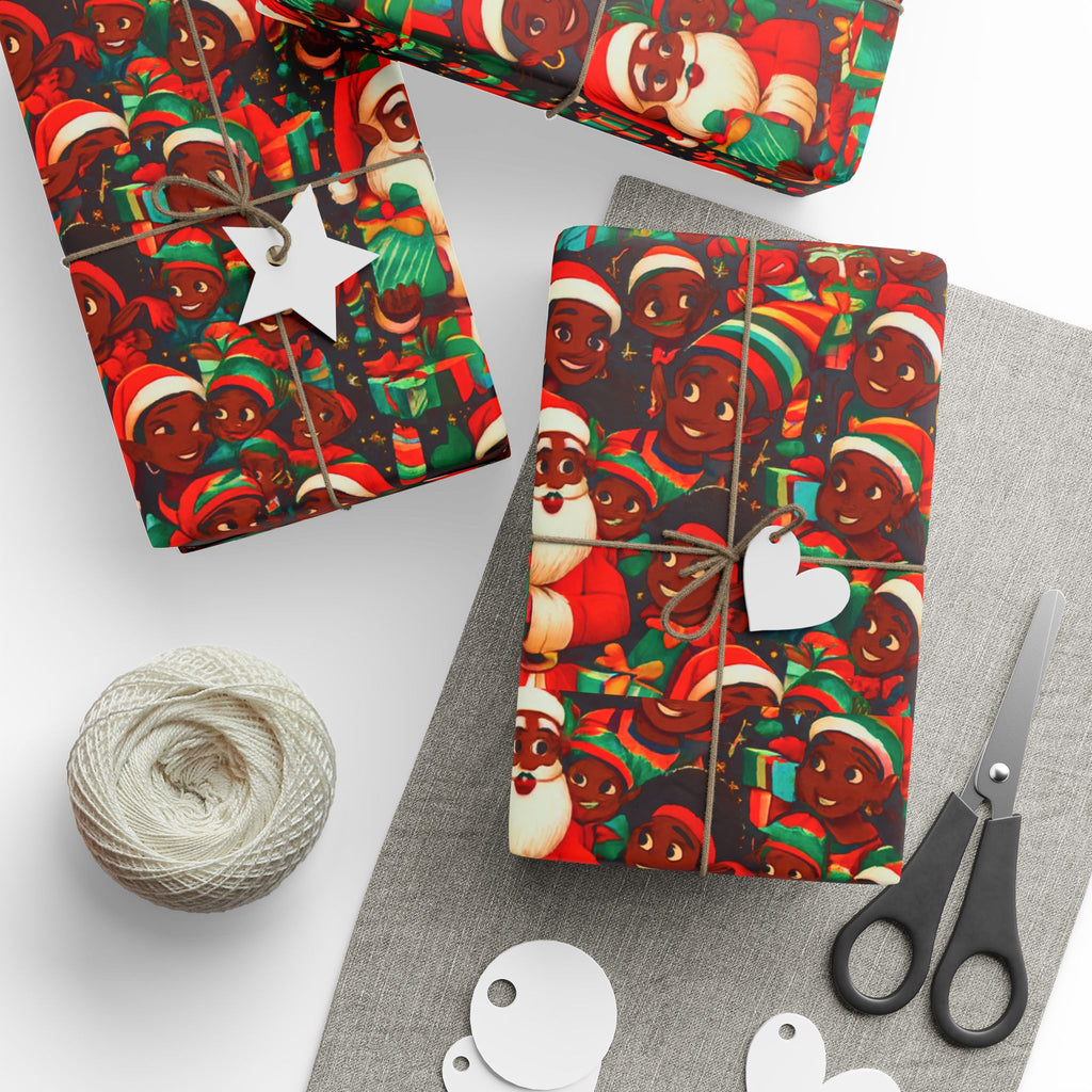 Santa And His Little Helpers – Festive Holiday Gift Wrap