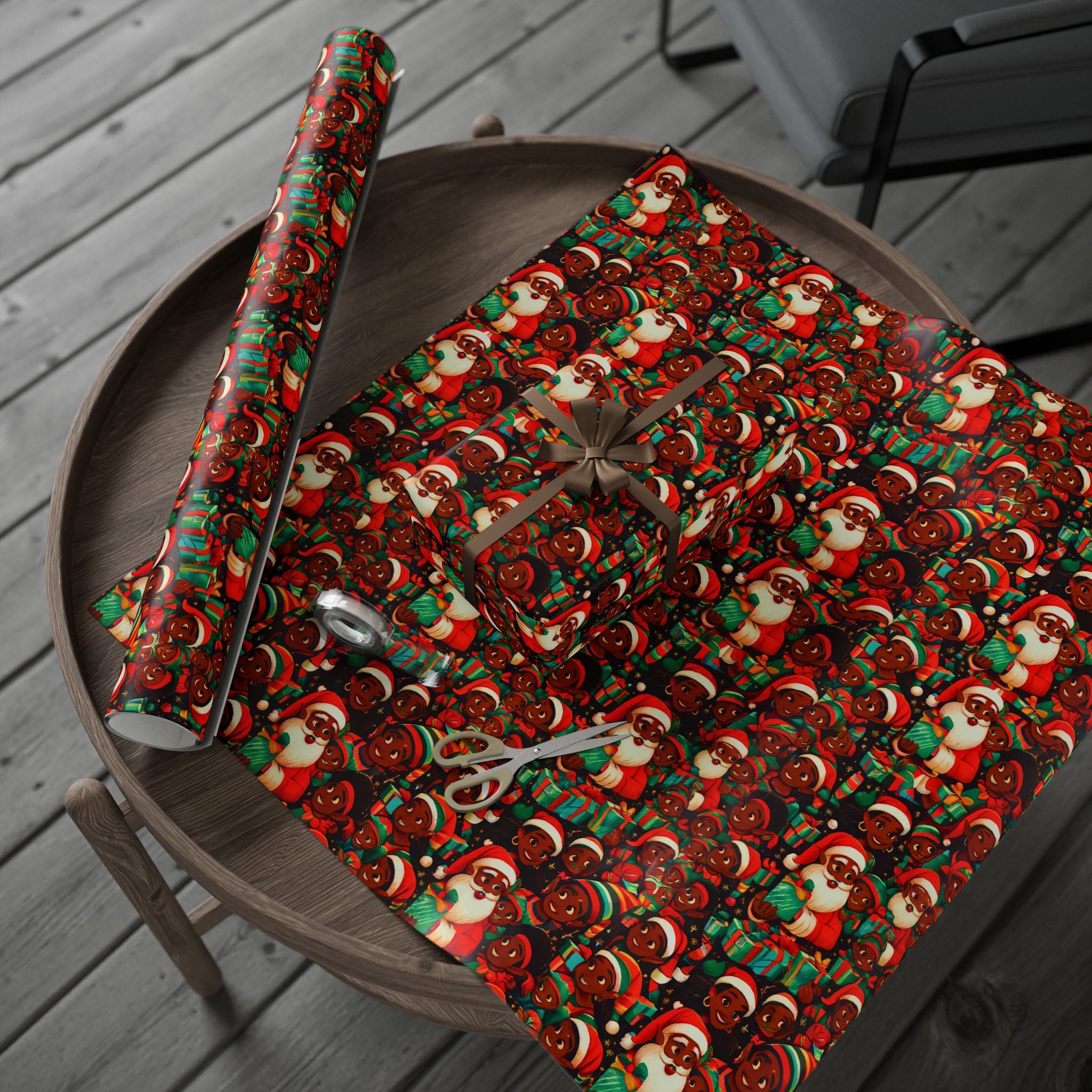 Santa And His Little Helpers – Festive Holiday Gift Wrap