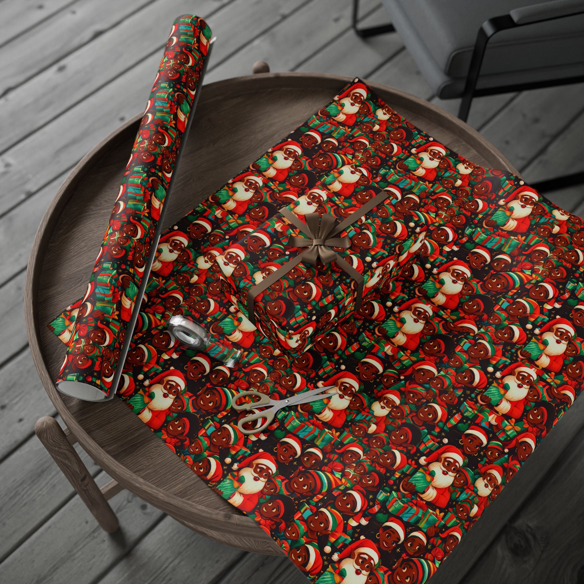Santa And His Little Helpers – Festive Holiday Gift Wrap