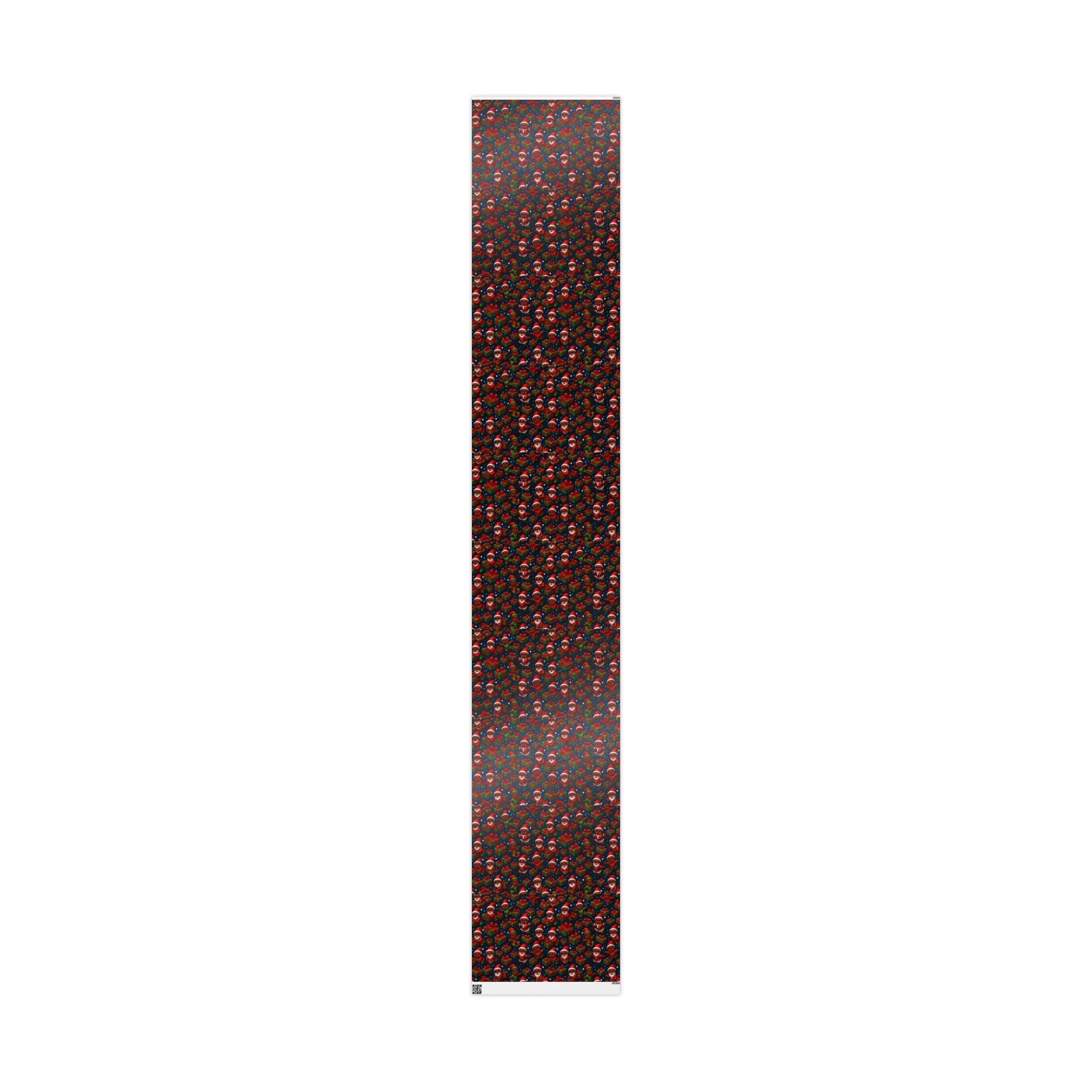 Santa Babies Wrapping Paper — African American Santa Representation Holiday Gift Wrap