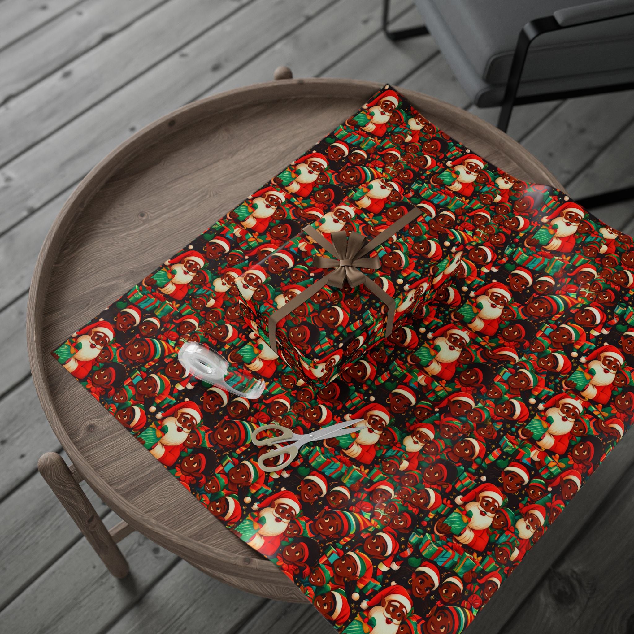 Santa And His Little Helpers – Festive Holiday Gift Wrap