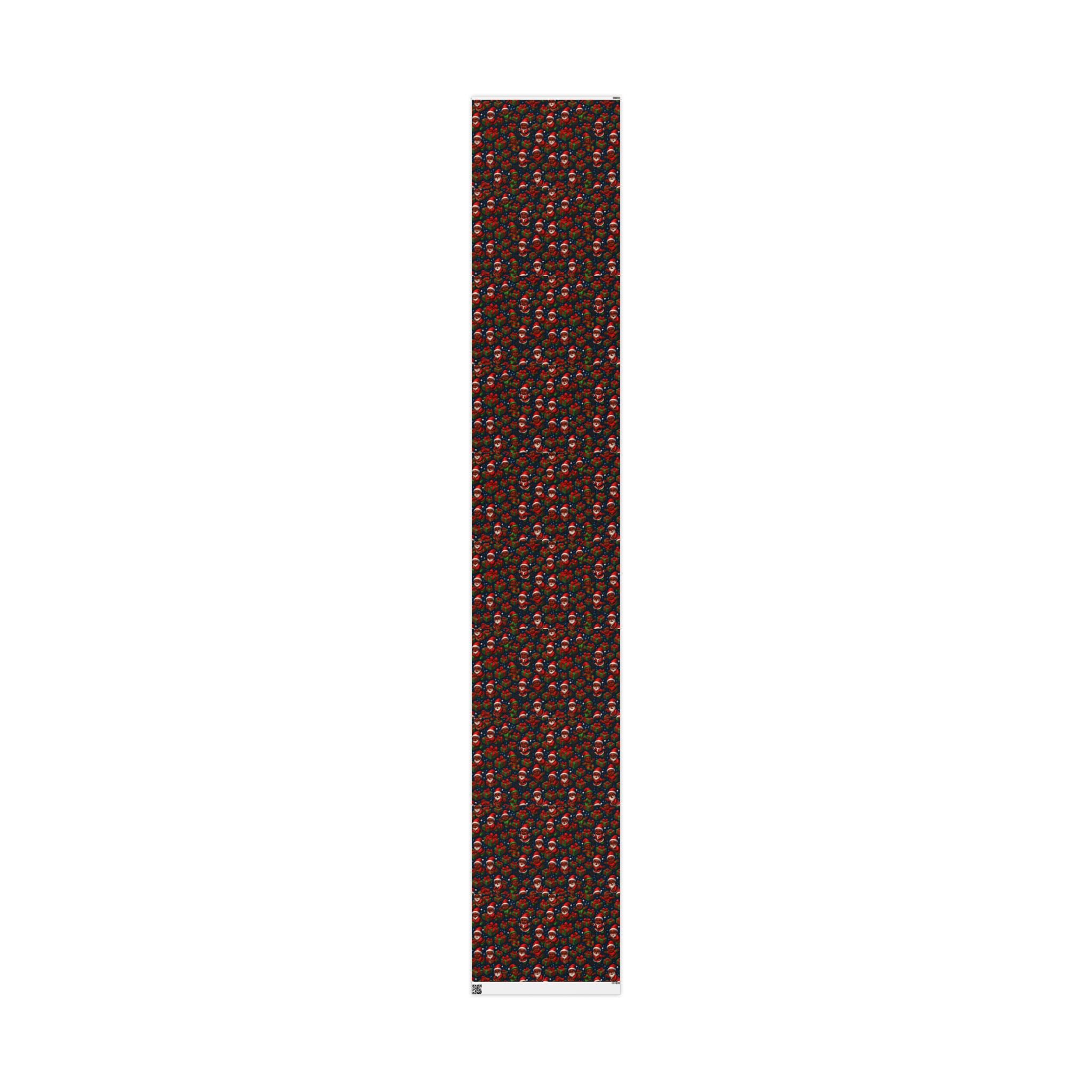 Santa Babies Wrapping Paper — African American Santa Representation Holiday Gift Wrap