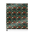 Holiday Gift Wrap Paper – Retro Santa & Cozy Sweater Pattern