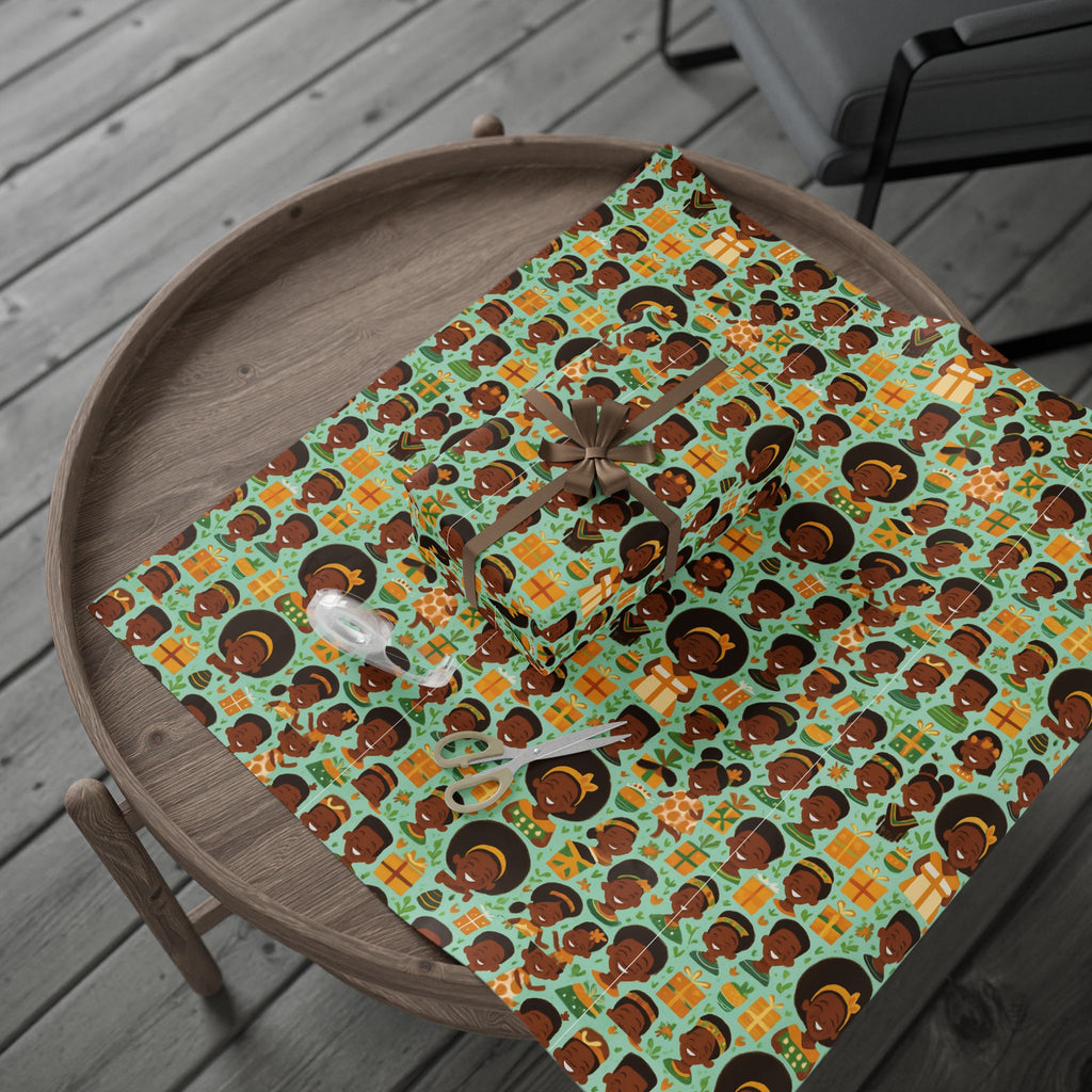 African American Wrapping Paper — Black Heritage Gift Wrap