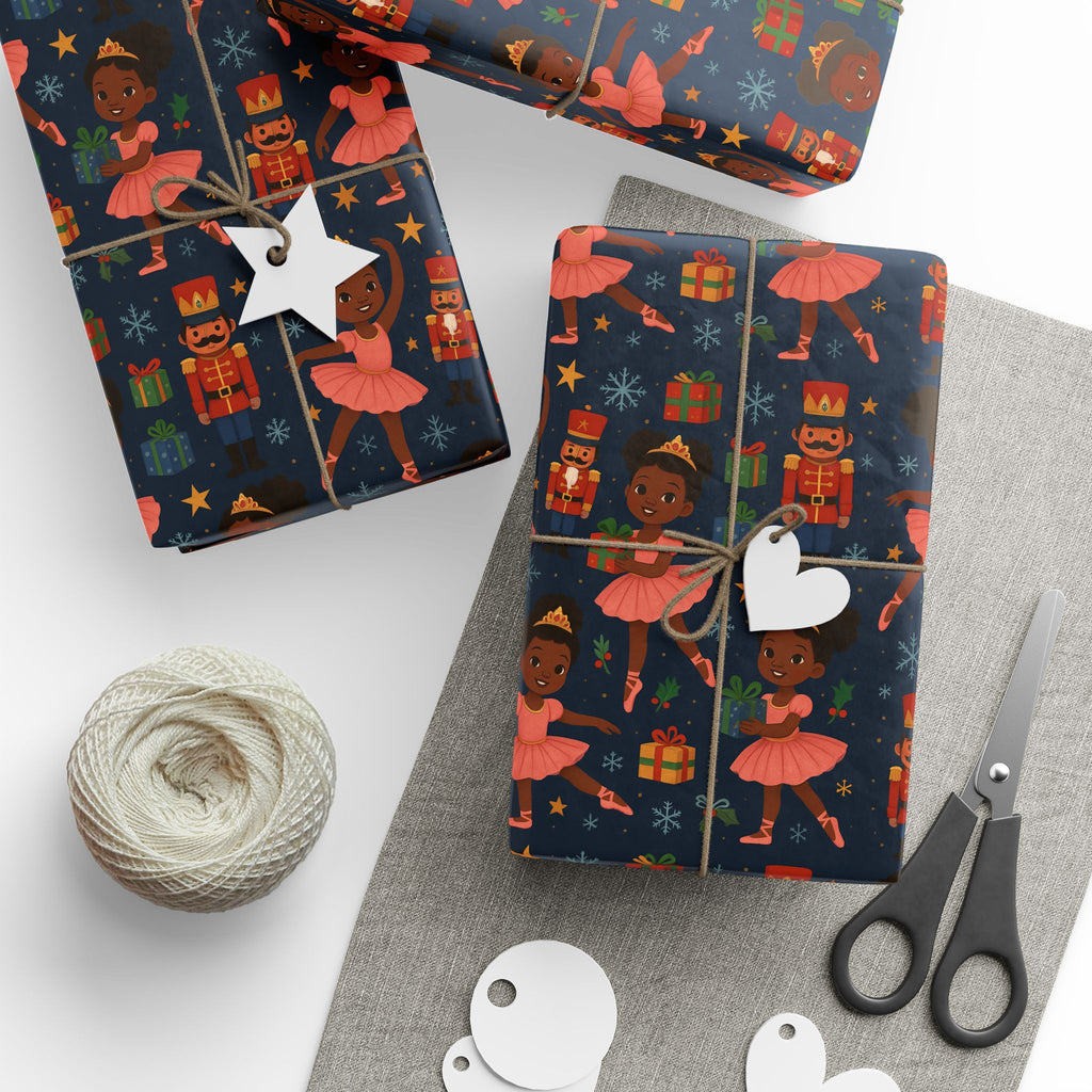 Little Ballerina Nutcracker — Festive Kids Ballet Gift Wrap