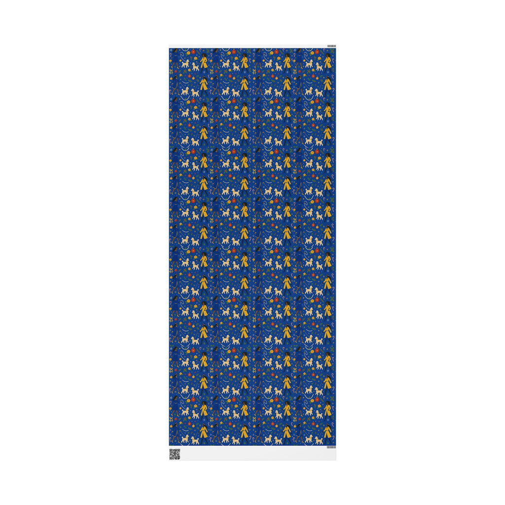 Divine 9 Celebration— Pretty Poodle festive wrapping paper