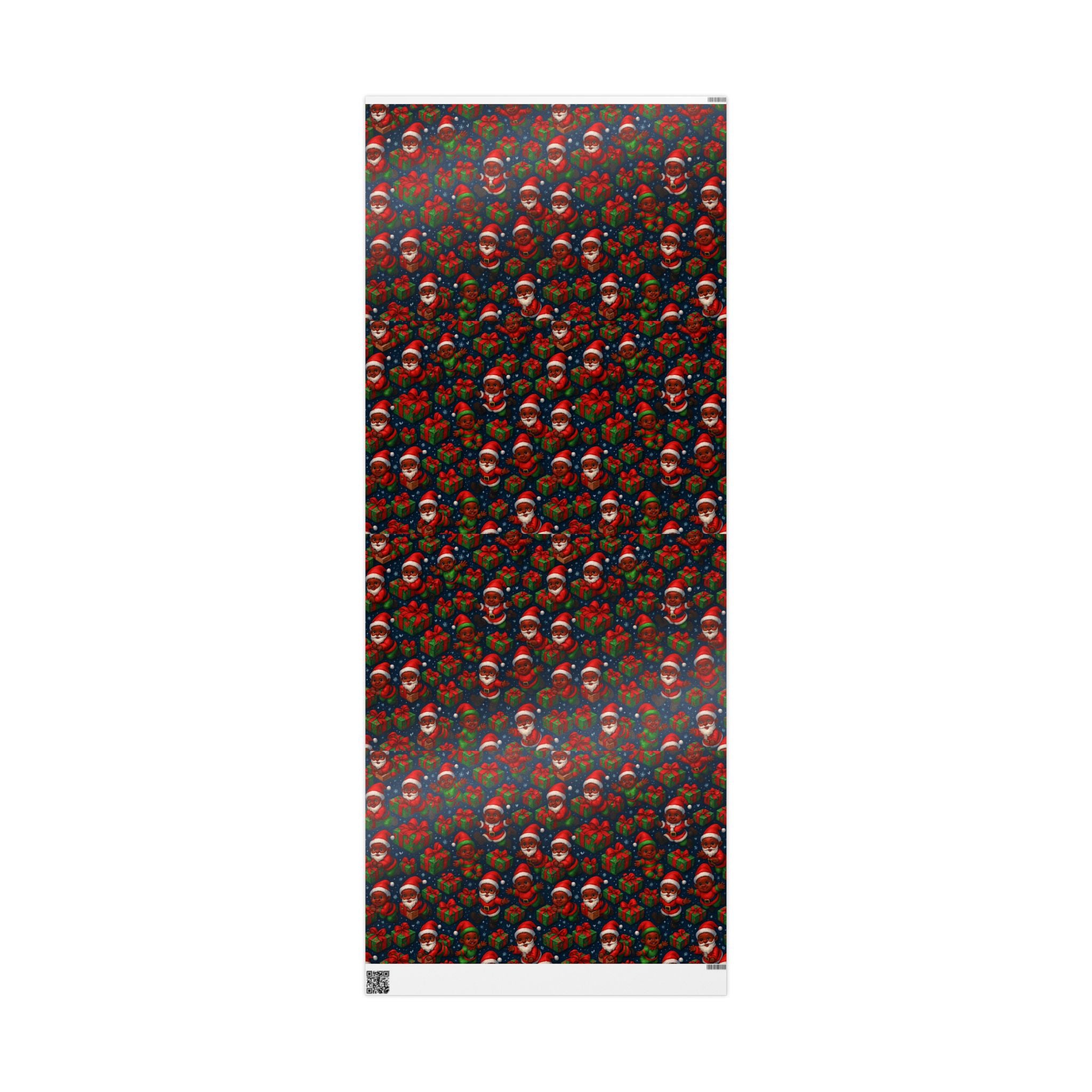 Santa Babies Wrapping Paper — African American Santa Representation Holiday Gift Wrap
