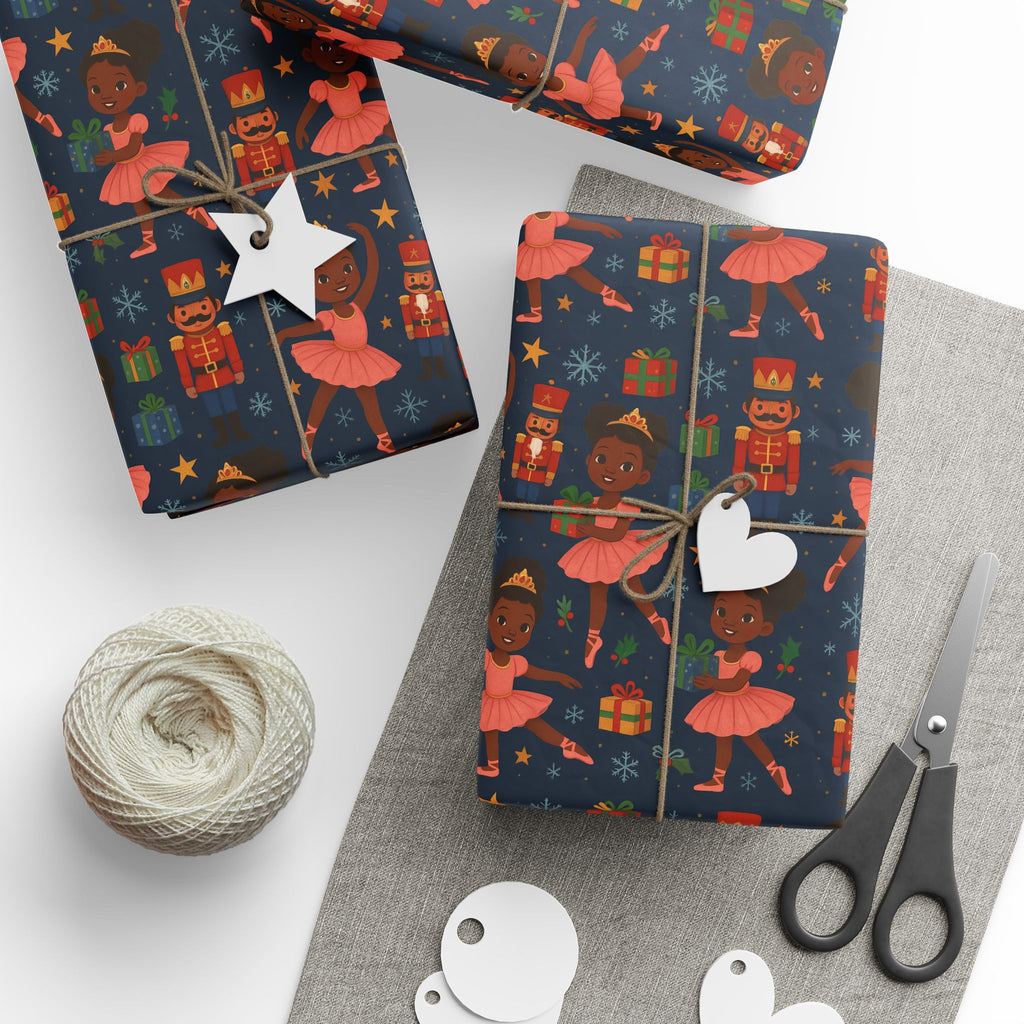 Little Ballerina Nutcracker — Festive Kids Ballet Gift Wrap